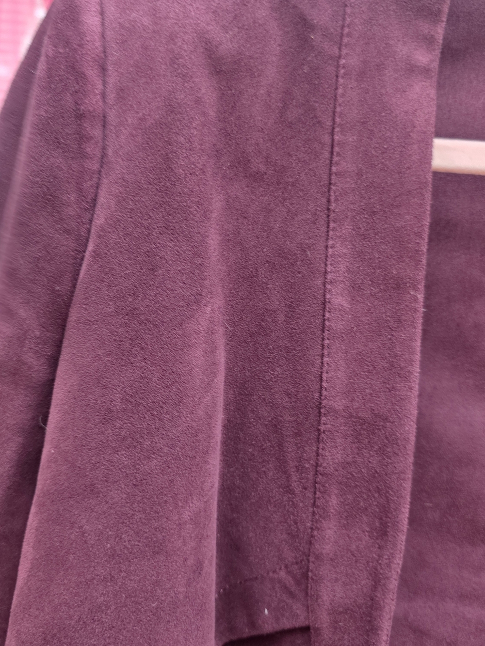 BCBGMAXAZRIA Women's Burgundy Open-Front Draped Blazer Jacket New Small - Picture 4 of 11